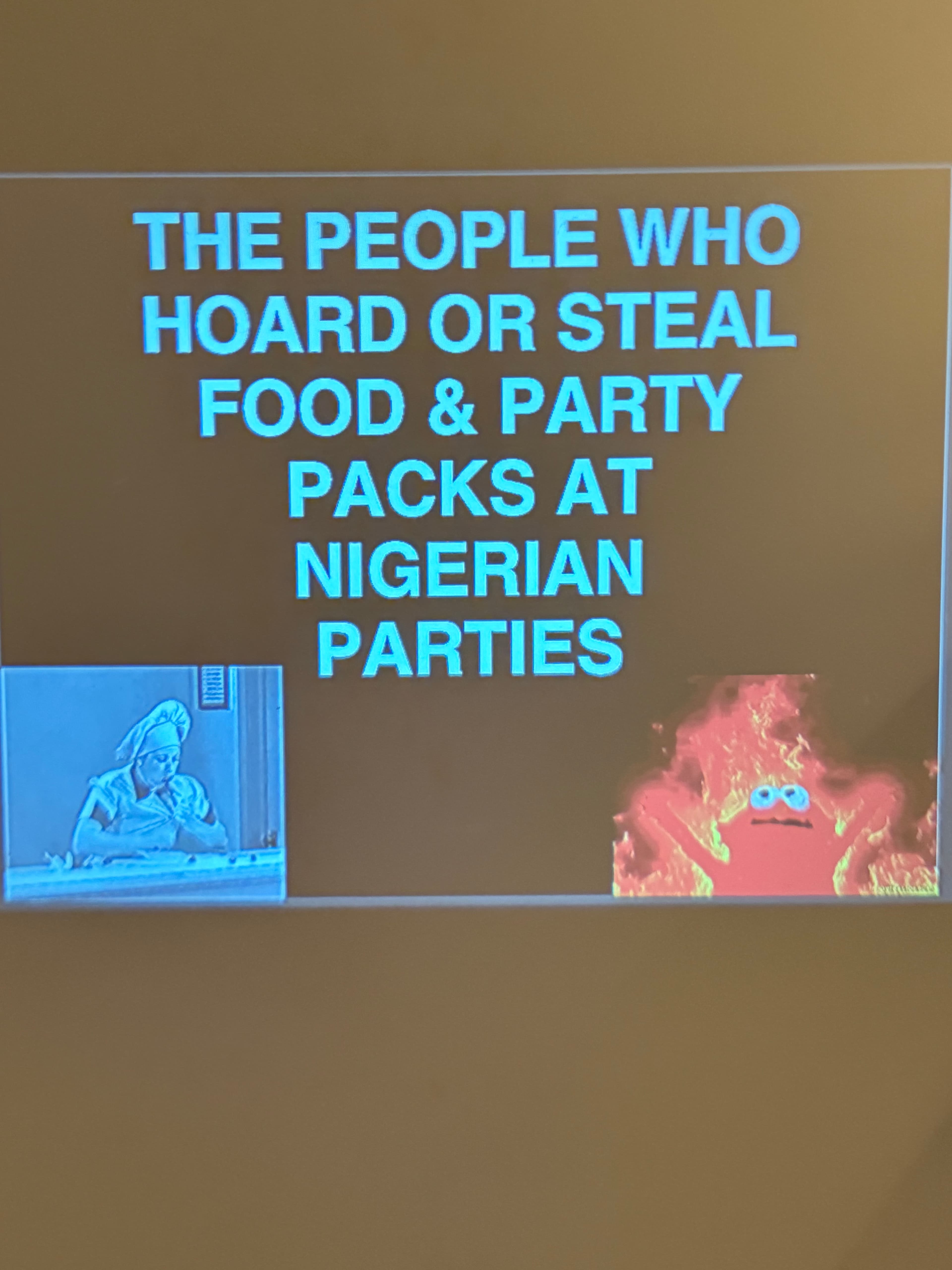 Everyone presents something