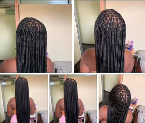 best knotless braids, box braids, cornrows, ponytails, freehand hairstyle in east london