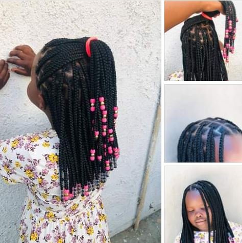 Your Hair my Duty  Short Knotless Braids for Kids R230 Cape Town (Khayelitsha) For Bookings:0652105800 Housecalls allowed:R5